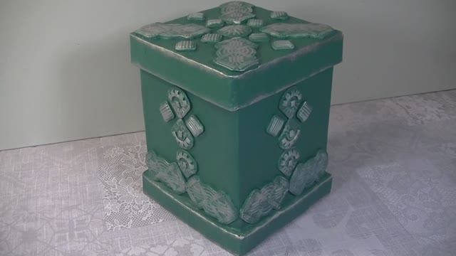 Шкатулка из коробки открой свою фантазию .
