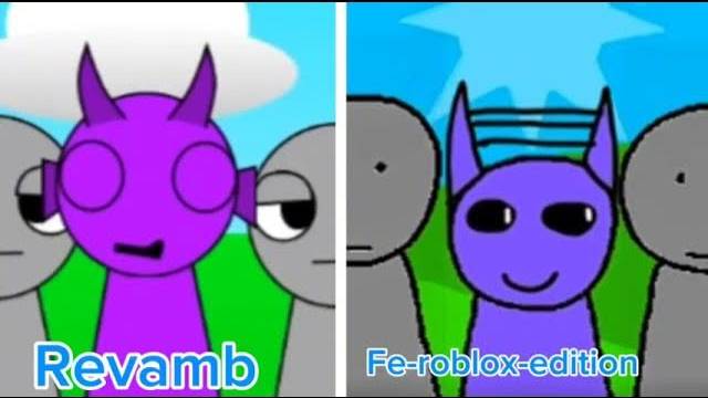 Сравнение музыки и дизайнов персонажей в Incredibox Sprunki Repamp против Sprunki Fe Roblox Edition