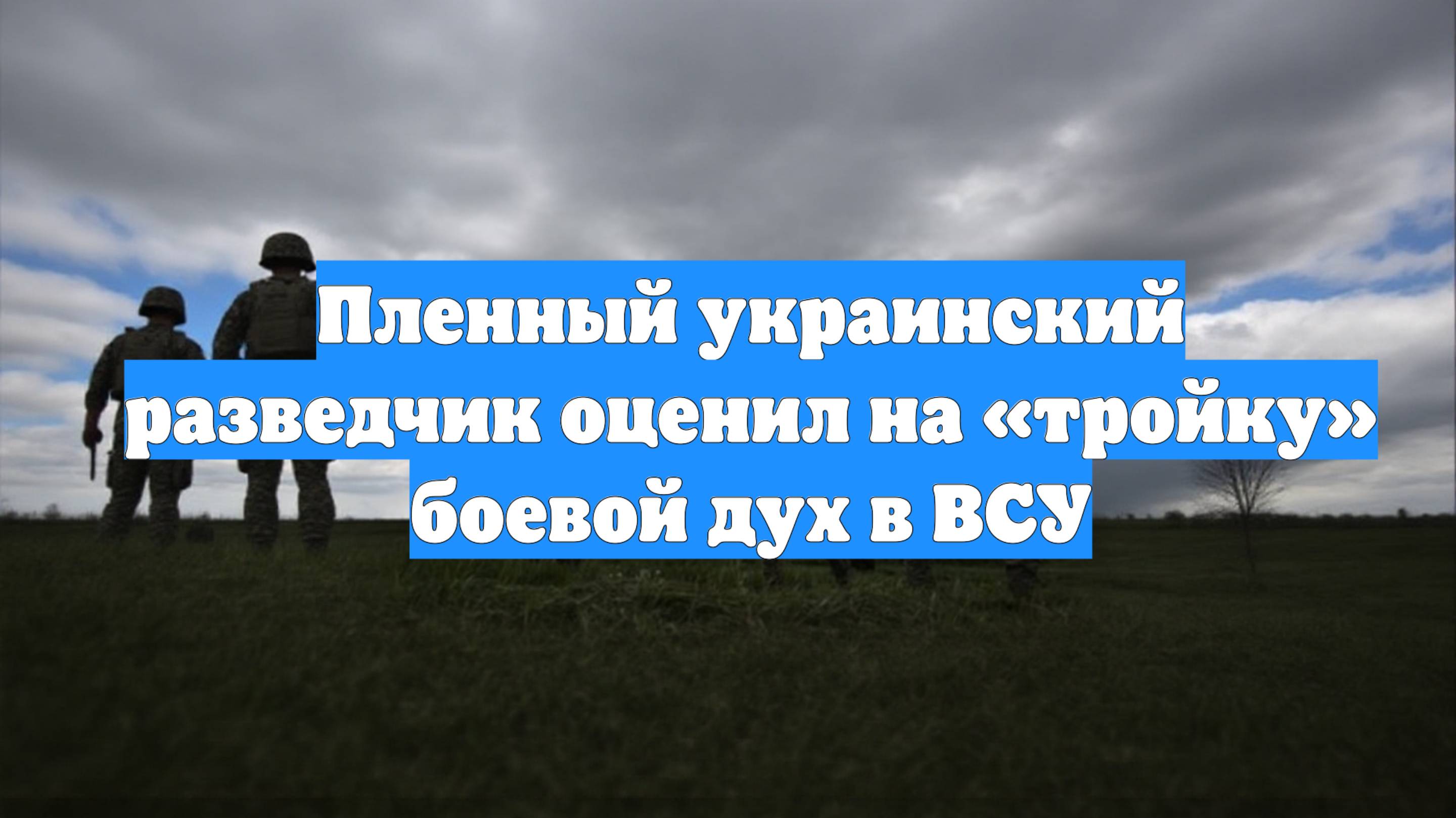 Пленный украинский разведчик оценил на «тройку» боевой дух в ВСУ