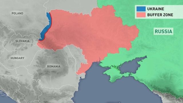 Медведев показал, как будет выглядеть буферная зона в случае продолжения военной помощи Киеву.