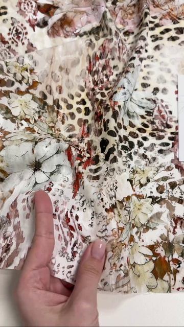 Эффектный хлопок филькупе в стиле Roberto Cavalli со стилизованным принтом