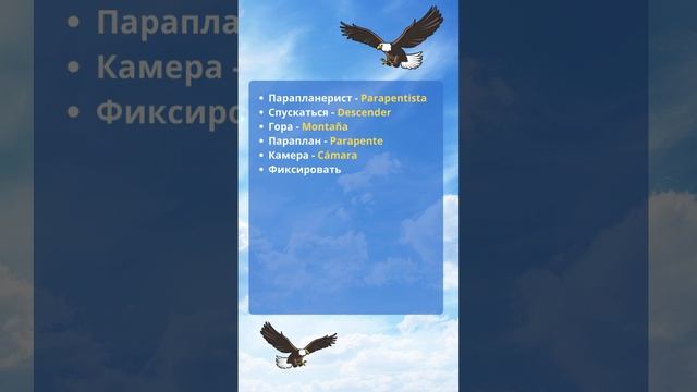 Парапланерист   Parapentista Спускаться   Descender Гора   Montaña Па