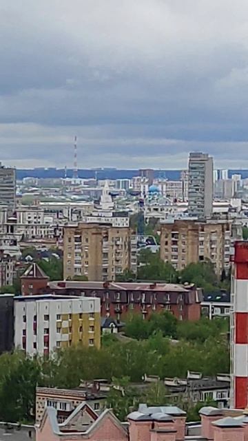 Панорама Казани с балкона