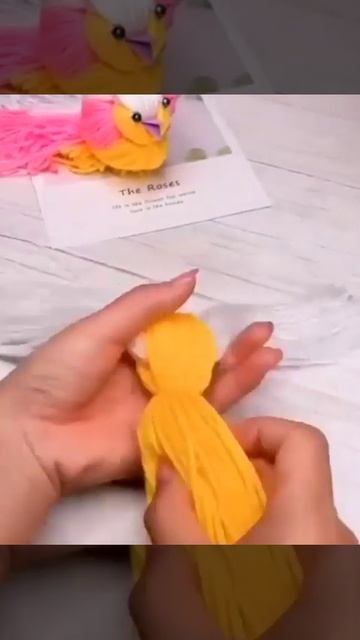 Птички из пряжи