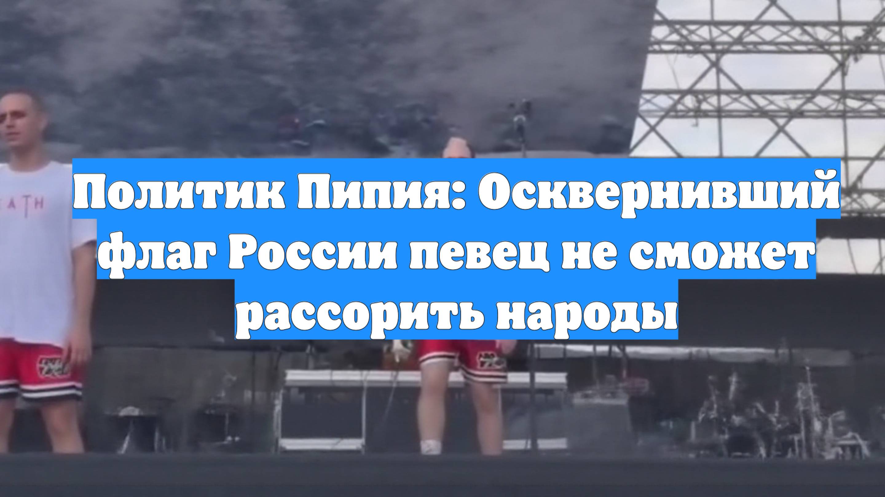 Политик Пипия: Осквернивший флаг России певец не сможет рассорить народы