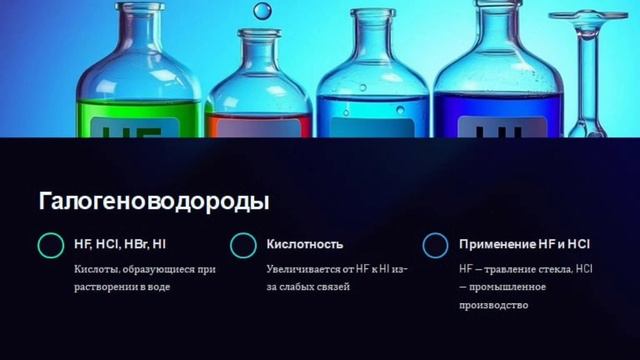 Соединения Галогенов
