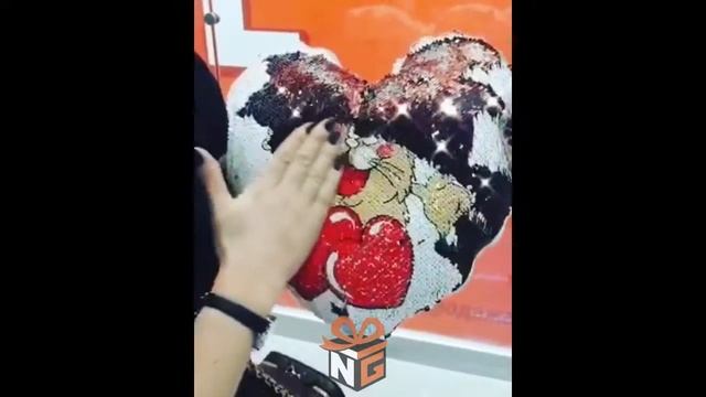 подушка хамелеон сердце