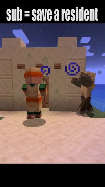 save a villager #minecraft #mine #subscribe #minecraftmeme #майнкрафт #fyp #shorts