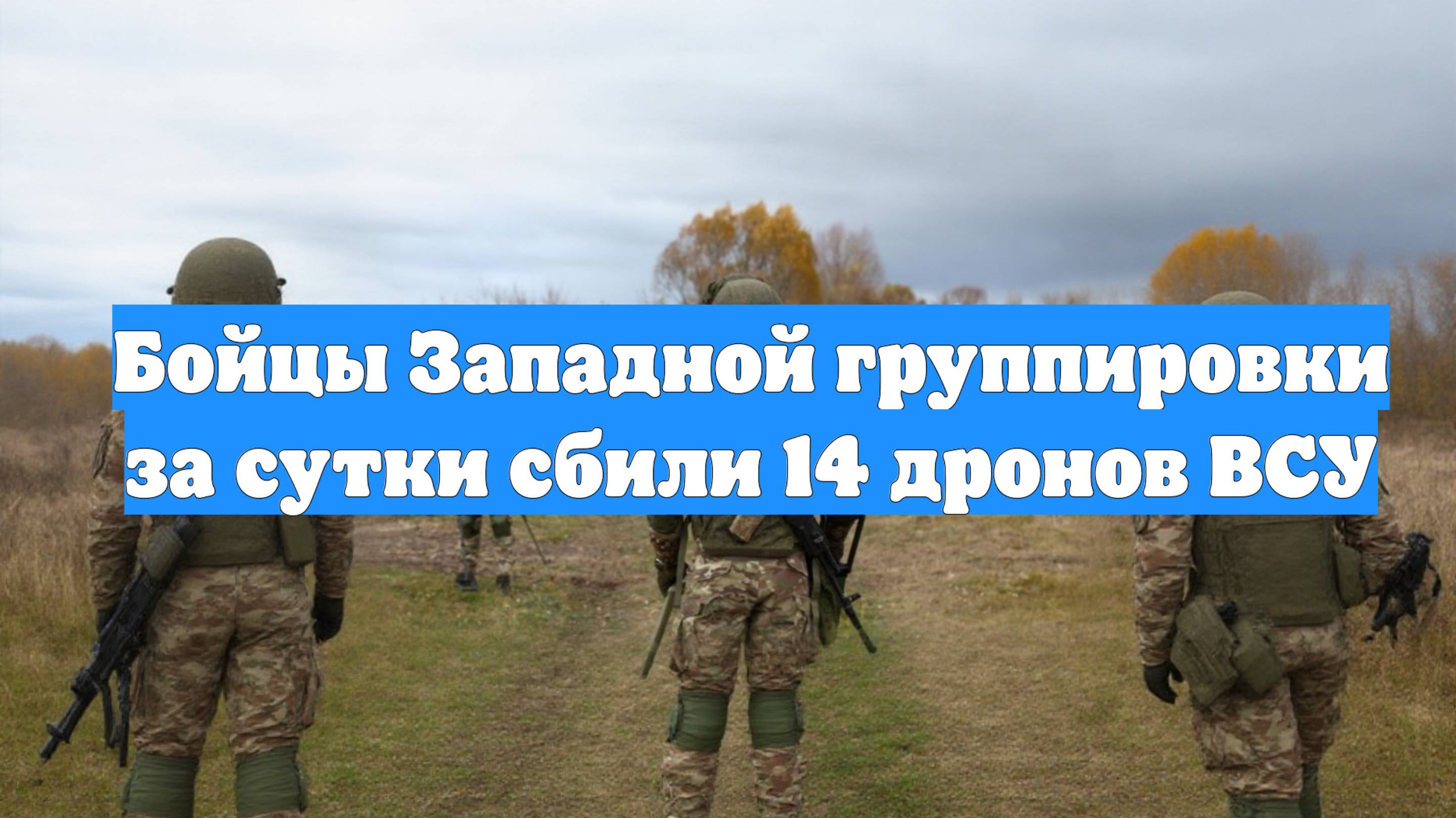 Бойцы Западной группировки за сутки сбили 14 дронов ВСУ