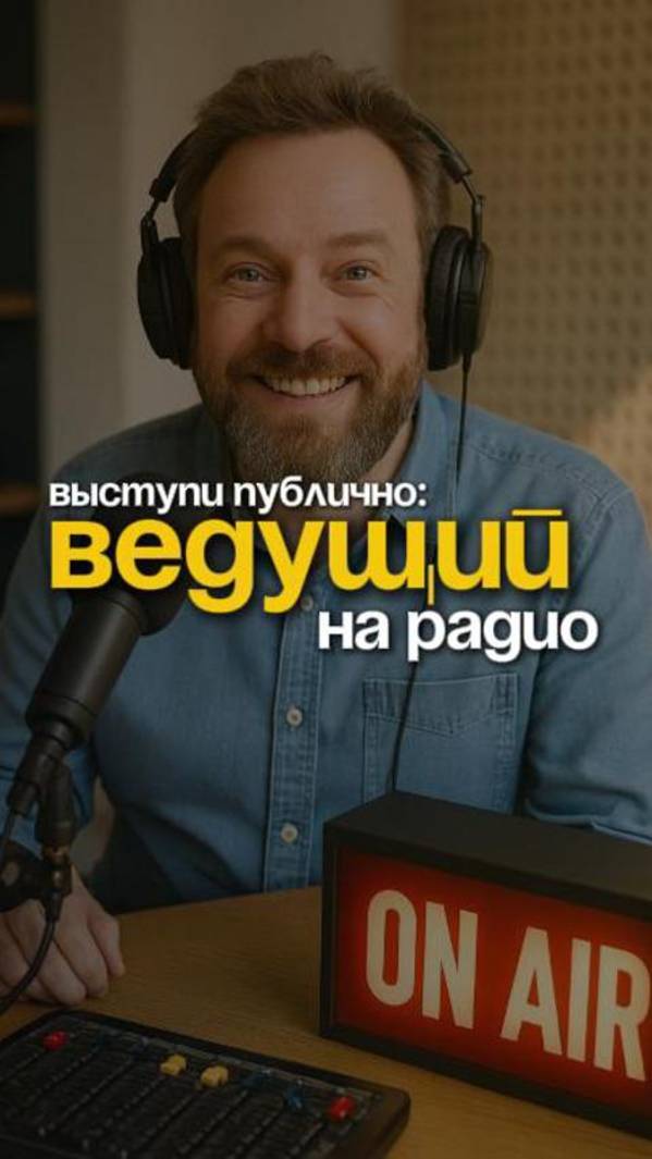 Выступи публично, как ведущий на радио