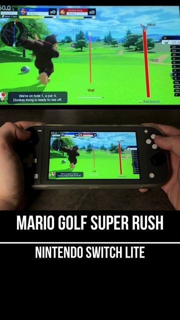 Mario Golf Super Rush Nintendo Switch Lite Gameplay