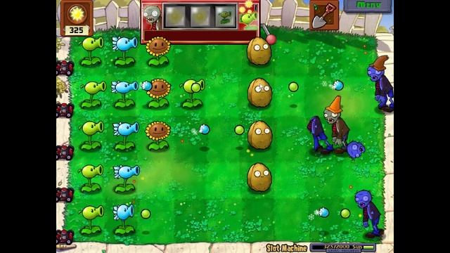 Plants vs  Zombies. Мини игра - Игорный автомат.