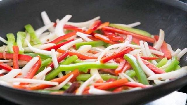 Говядина со сладким перцем