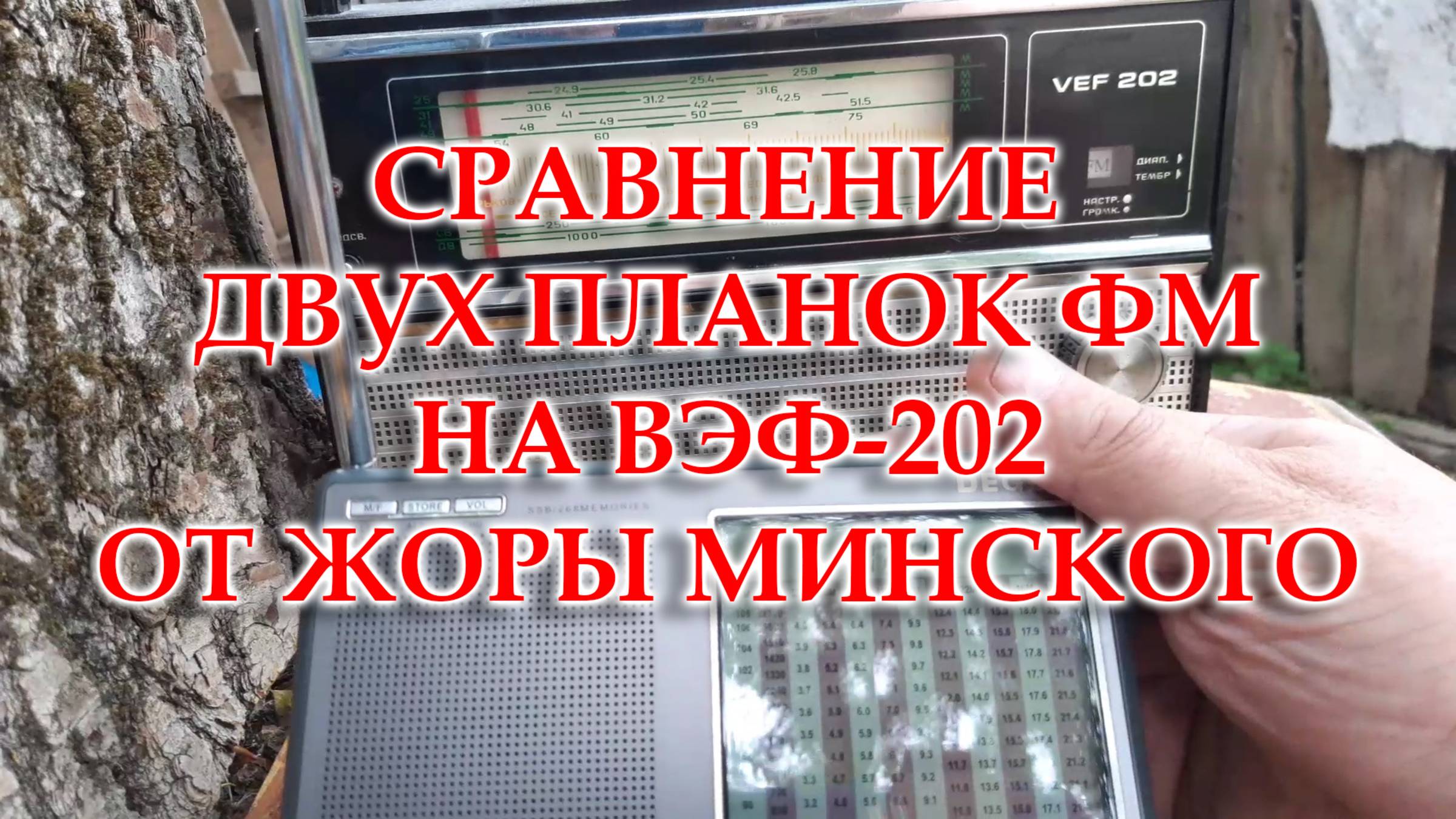 Две планки от Жоры Минского на ВЭФ-202 в сравнении с Дегеном.