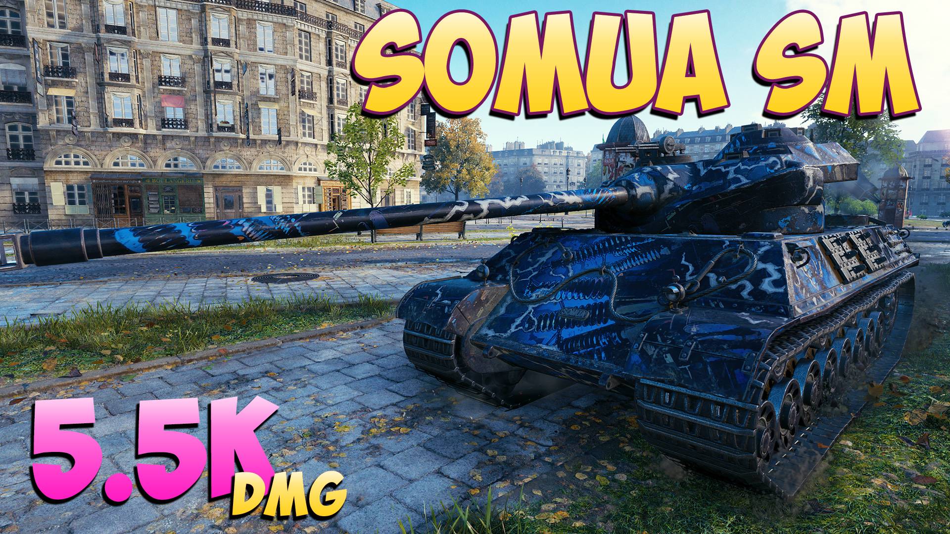 Somua SM - 4 Фрагов 5.5K Урона - Беспорядочный! - Мир Танков