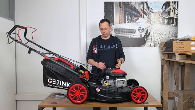 БЕНЗИНОВАЯ САМОХОДНАЯ ГАЗОНОКОСИЛКА GETINK GLM53SF