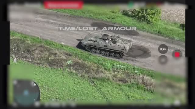 Точно в люк БМП-1 Всу в районе н.п. Новый Мир, Харьковской области 💥🇷🇺👊