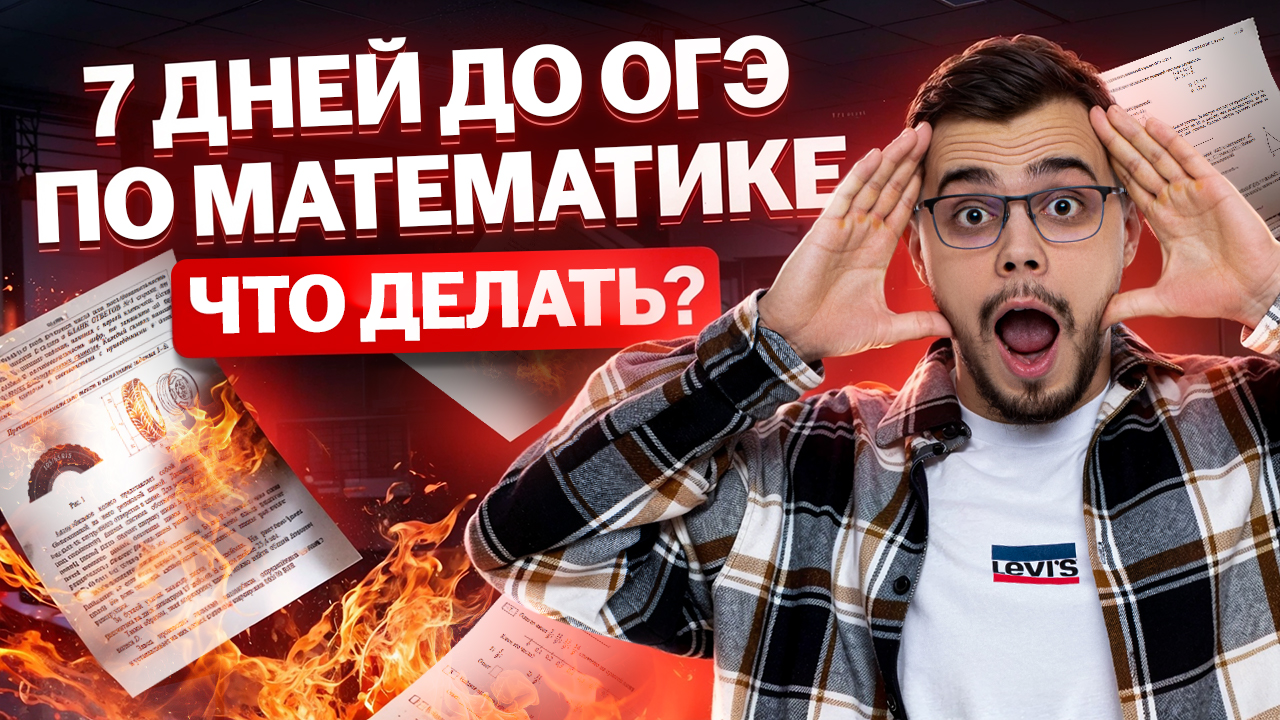 7 дней до ОГЭ по математике 2025, что делать? | Умскул