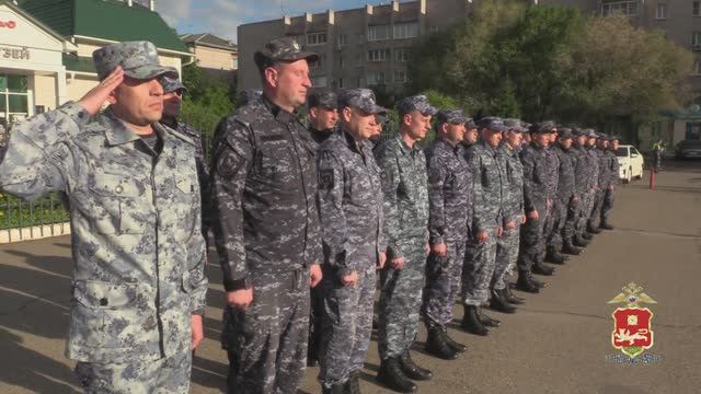 В Хакасии встретили сводный отряд полиции, вернувшийся с Северного Кавказа