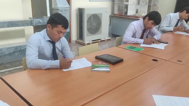 Супоридани имтиҳон бо тарзи шифои дар гурӯҳи 690101 А2. Аз
