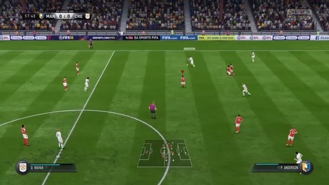 FIFA 18 на PS5 Мансфилд - Крю Александра 42 тур Чемпионата Второй лиги Англии 17-18 FIFA 18 PS5
