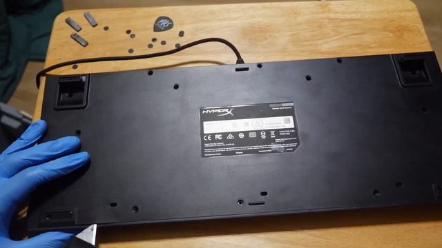 HyperX alloy core rgb убираем светящиеся промежутки между клав?