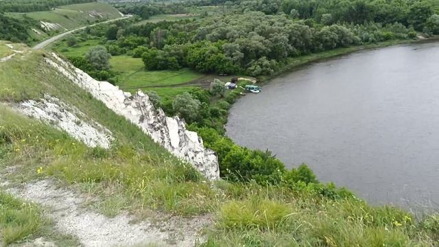 Белогорье, восхитительный вид на реку Дон с меловой горы.
