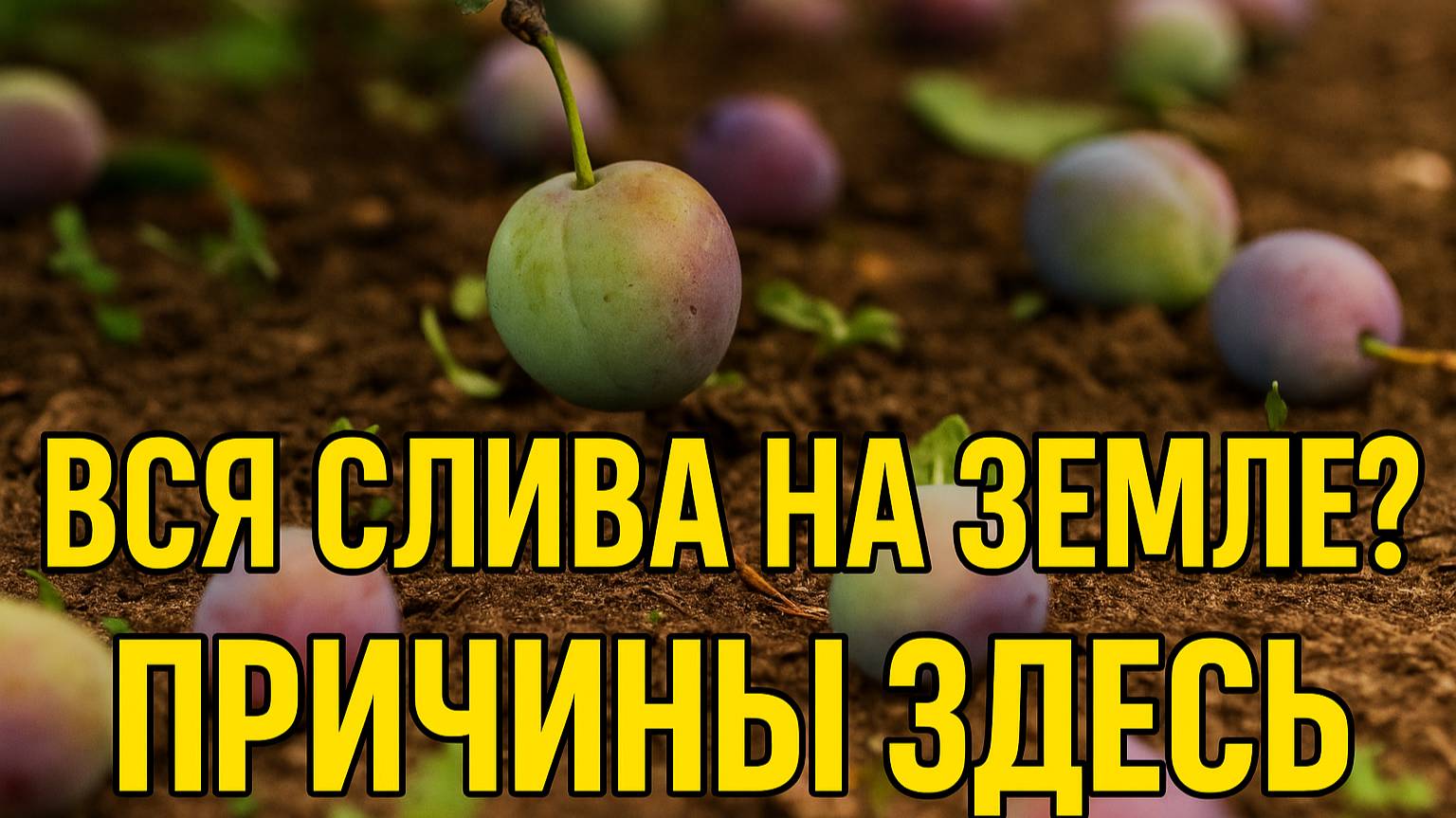 Вся слива на земле — 5 главных ошибок садоводов