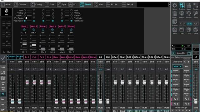 MATRIX Behringer X32 SoundCraft UI24R - как настроить и как работает? Demo
