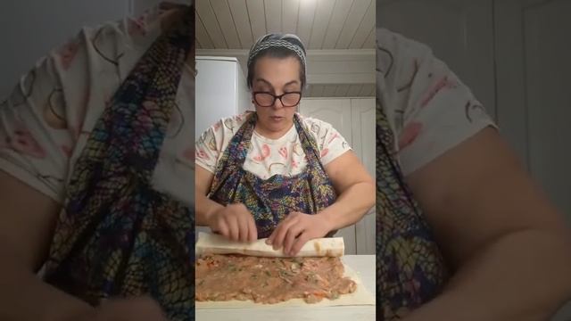 Манты в лаваше по-быстрому