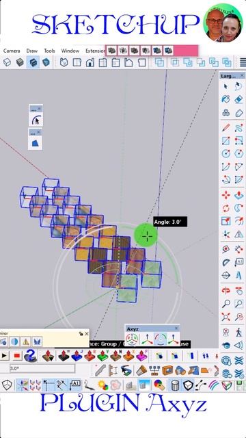 PLUGIN Axyz for Sketchup #sketchup #tutorial #blendergameengine