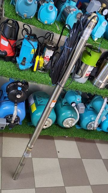 Тонкий центробежный насос диаметром 2 дюйма GREENPUMP для малодебетных скважин