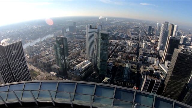 Скоростной лифт Otis 🚀 в небоскрёбе Main Tower | Подъём 200 м |
