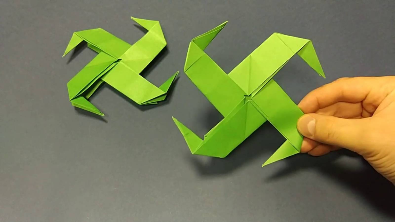 Летающий сюрикен из бумаги А4, оригами. _ Flying shuriken from A4 paper, origami.