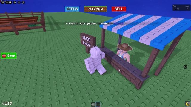 Сажаю огород в Grow a Garden ROBLOX