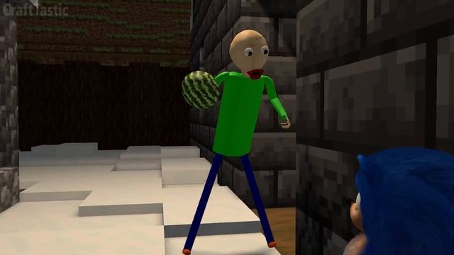 New GRANNY REMAKE 1 X SONIC  BALDI CHALLENGE REMASTERED Minecraft Halloween Animation Bat