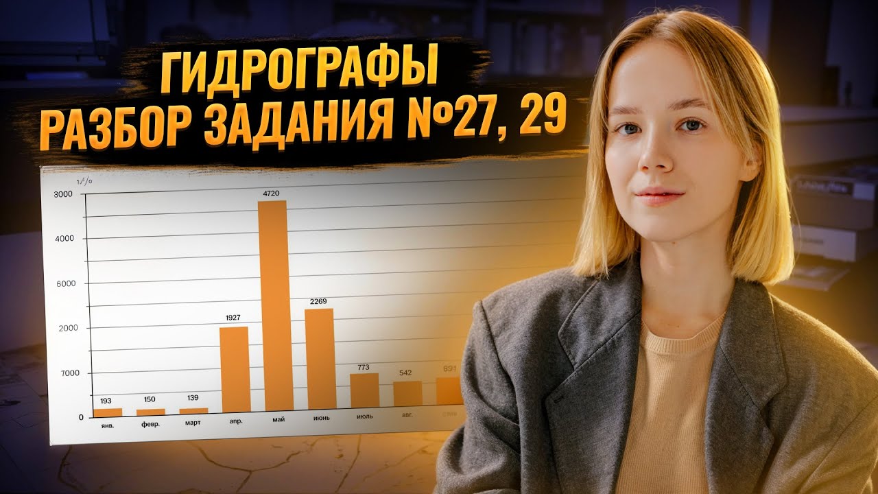 ГИДРОГРАФЫ: задание 27 и 29 ЕГЭ по географии I Умскул
