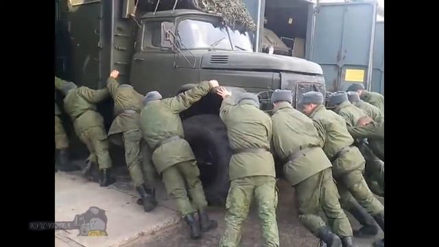КамАЗ против "Урала" и  другие приколы армейских грузовиков