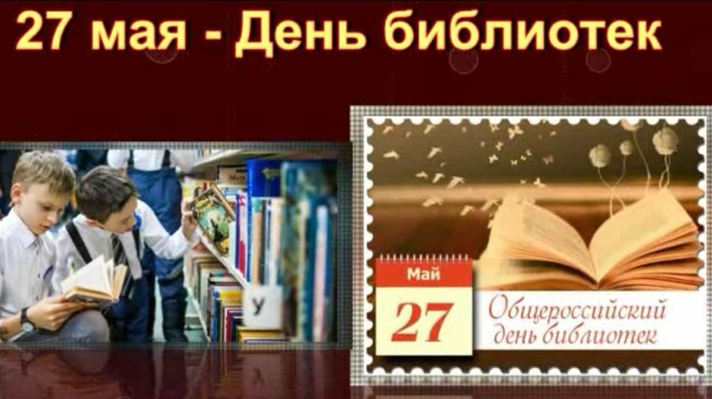 27 мая День библиотек