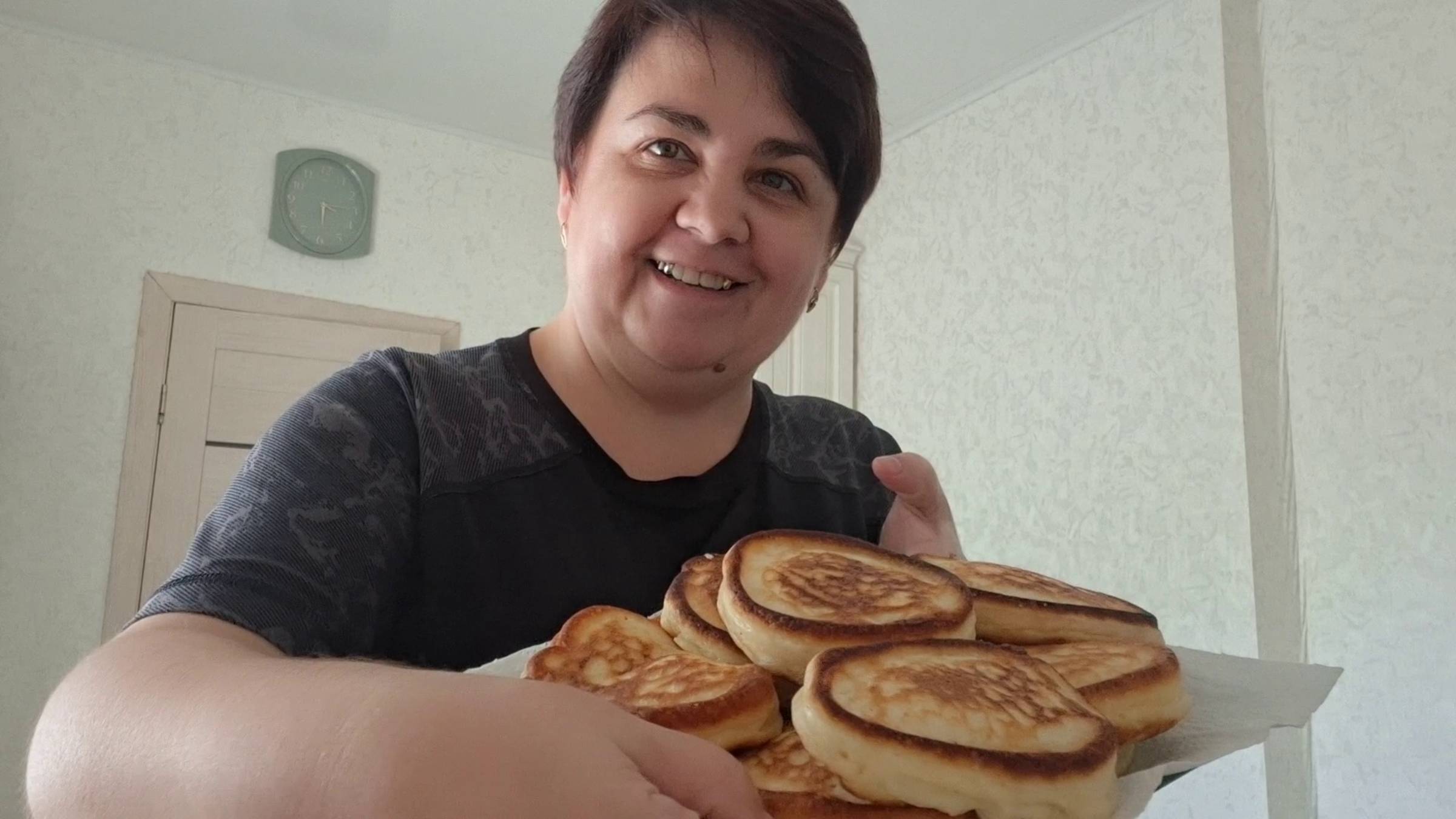Напекла оладушек и на огород