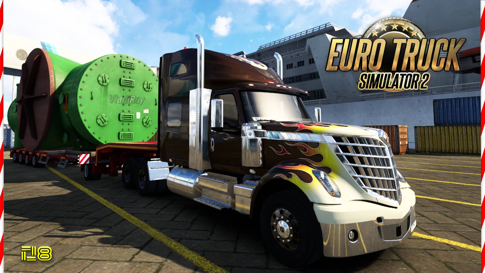 Euro Truck Simulator 2 | Негабаритный груз #8 | PXN v10pro Direct Drive