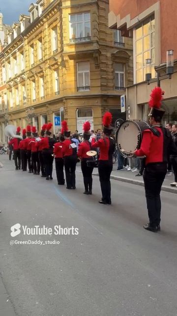 Духовой маршевый оркестр на улицах Люксембурга 🇱🇺 Marching band Luxembourg