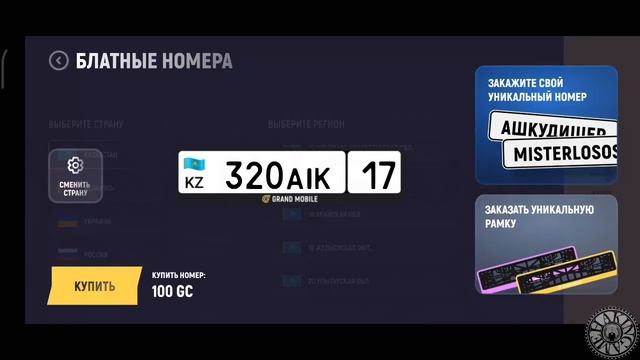 Как получить личный гос.номер на автомобиль. Grand Mobile (And