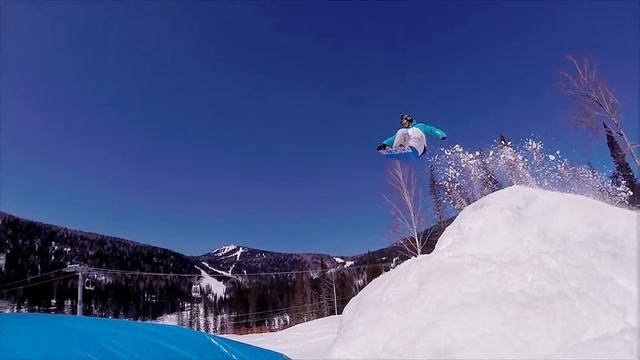 Baboed snowboard jump GESH 2015 | Прыжок Бабоеда, Шерегеш 2015