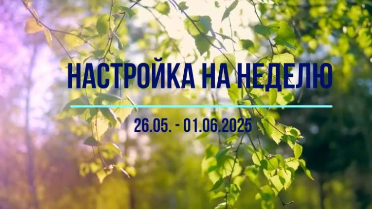 Настройка на неделю 26.06 - 01.06.2025. #психология #осознанность