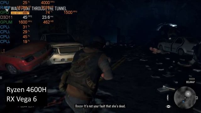 Days Gone Remastered на слабом ноутбуке (RX Vega 6)
