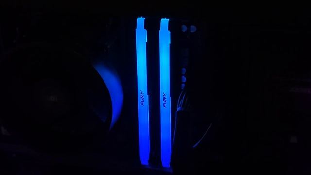 Работа подсветки памяти Kingston FURY Beast Black RGB