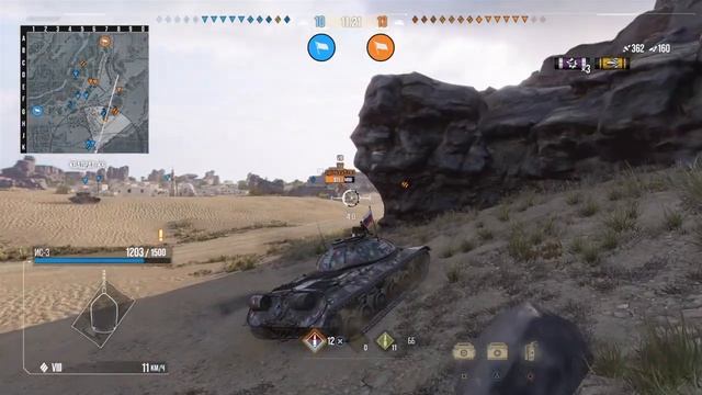 World of Tanks на ps4 , часть #94 , ИС-3 карта Проход Халфайя(мини)