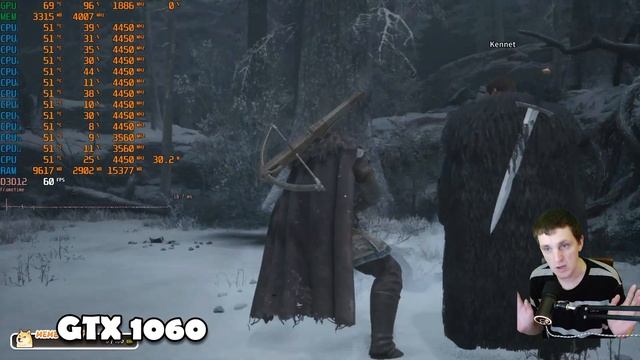 GTX 1060 в Game of Thrones Kingsroad на слабом пк