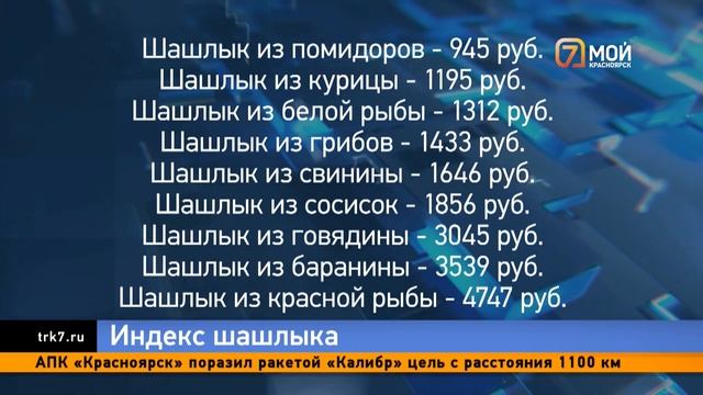 В Красноярске посчитали индекс шашлыка на майские пра